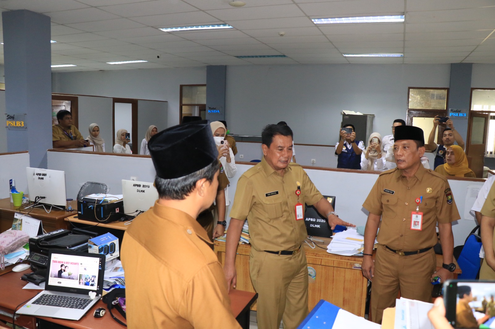 Sidak Di Empat Dinas, Sekda: Kehadiran Pegawai Capai 98 Persen.