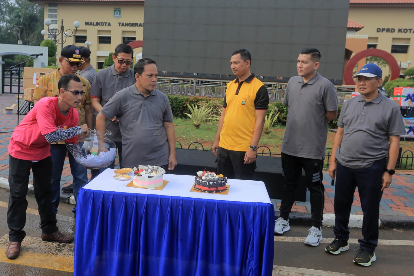 Acara Peringatan Mayday Di Kota Tangerang Digelar Di Taman Elektrik.