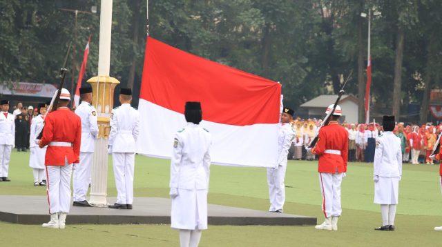 Upacara Pengibaran Bendera Merah Putih Hari Kemerdekaan di Kota Tangerang Berjalan Khidmat.